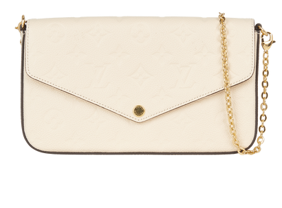 Pochette Felicie, &pound;850, Handbags, Cream, Leather, Front view